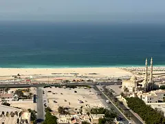 Full sea view of Corniche Ajman, Ajman Towers One