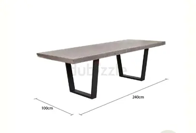 Sturdy 240 x 100 cm Dining Table with Modern Design