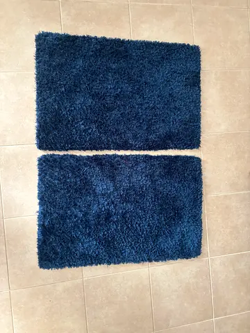 Navy blue mini carpets