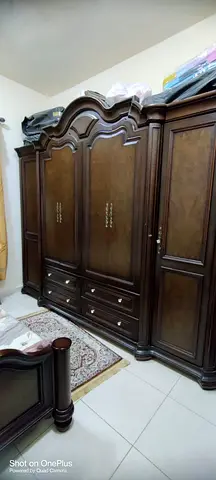 Elegant Wooden Wardrobe , Bed and Side Tables for Sale
