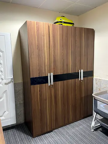 Bed with side tables cupboard dressing with Modern Design home box brand kids bed with mattres