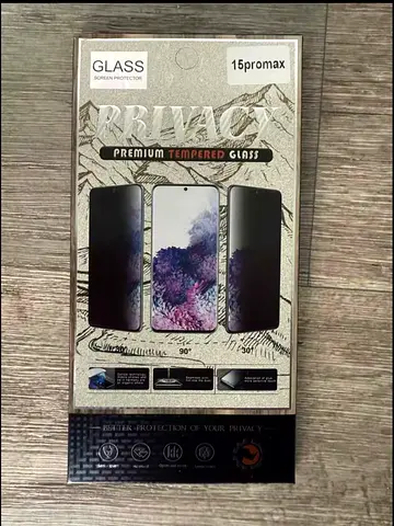 Premium Tempered Glass Screen Protector for all iPhone اسكرينة فاميه لحماية الخصوصية