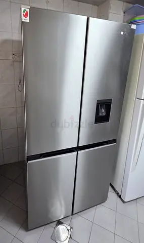 Modern Silver Double Door Refrigerator for Sale VESTEL Brand