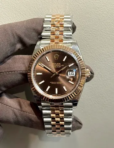 SC Rolex DateJust Chocolate Two Tone 1-1