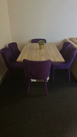 Dining table with 6 chairs ajman