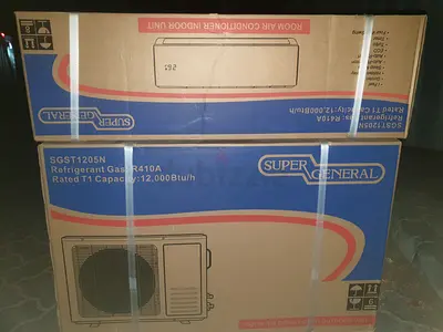 Super general brand new split ac 1ton warranty 5  1 years Installation 299 AED