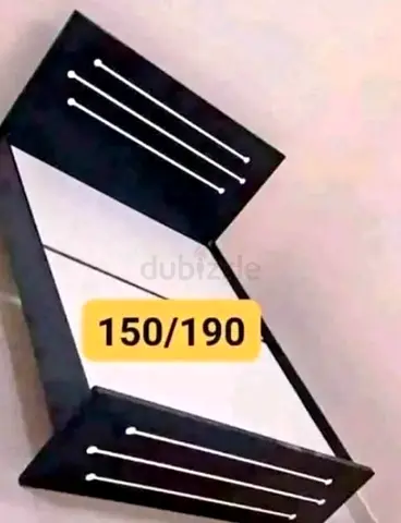 Modern Black Bed Frame with Storage