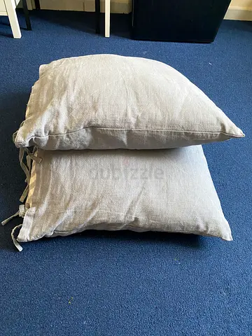 Two Big Cushions - Grey - Unused - Excellent Condition