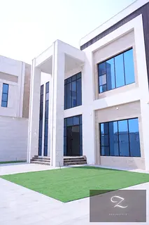 For sale a luxurious villa in Sharjah, Al Ramaqia area, super deluxe finishing New first inhabitant