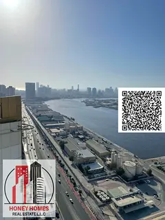 Spacious Creek View Apartment | 1,280 Sqft | Ajman Pearl Towers