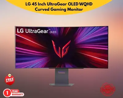 LG 45 Inch UltraGear™ OLED WQHD 0.03ms Curved Gaming Monitor - Free delivery - 1 Year Warranty