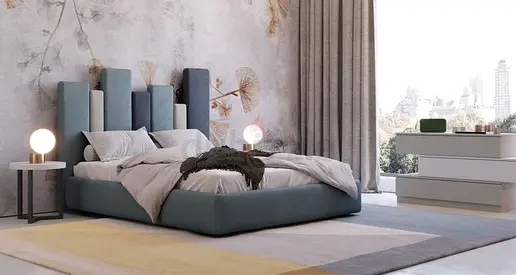 Customised Brand New Luxury High Quality Beds in Velvet Fabric, Linen Fabric, Cat fabric