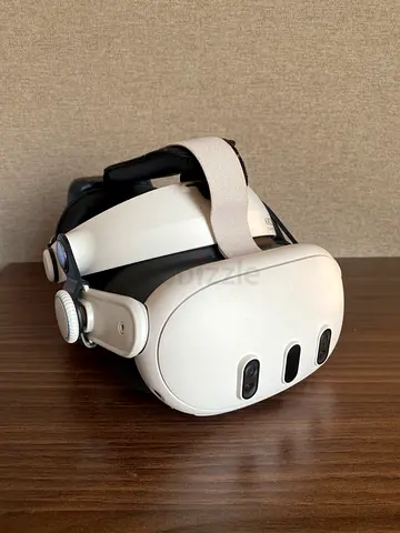 Meta Quest Three with accessories