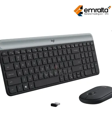 Logitech Wireless Keyboard and Mouse Combo MK470 Slim