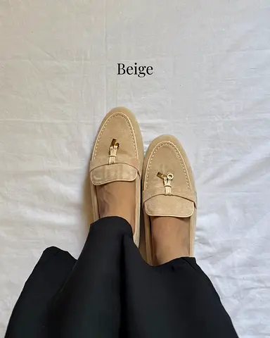 Female Loafers - Lova shoes ( Beige )