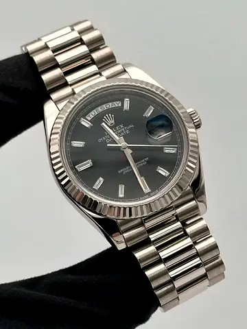 SC Rolex DayDate Black Baguette 1-1