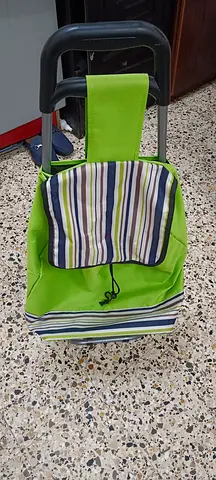 Handy Green Shopping Trolley for Easy Carrying