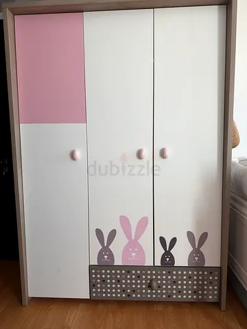Charming Baby Dresser with Bunny Design