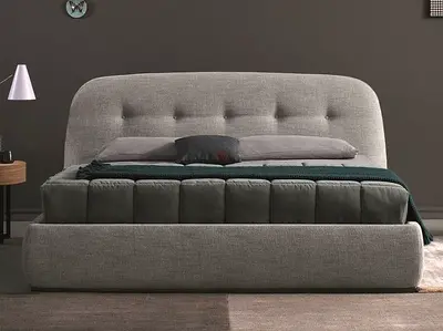 Cozy and Stylish Grey Bed Classified For Sale