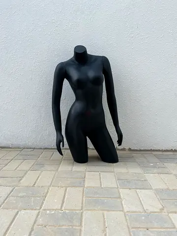 Mannequin Torso Black Mat Finish