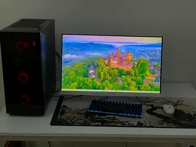 Pc with monitor