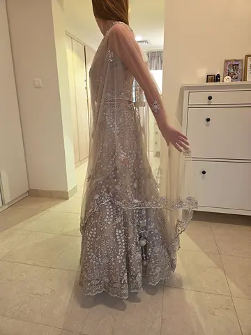 Designer Lehenga with matching scarf