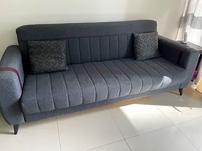 Branded 3 seater Sofa with storage facility and with modifyable bed