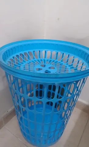 Sturdy Blue Laundry Basket for Sale