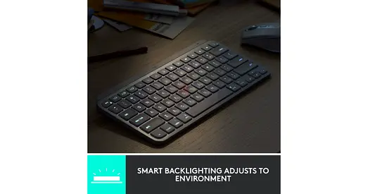 Logitech MX Keys Mini Wireless Keyboard with Smart Backlighting