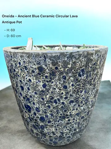 Viva Verda – Oneida Ancient Lava Ceramic Pot (69x60cm)