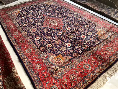 3x2m Beautiful Handmade Vintage Persian Tabriz Carpet