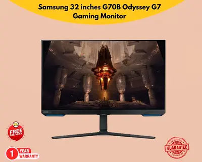 Samsung 32 inches G70B Odyssey G7 Gaming Monitor -Brand New - Free Delivery - 1 Year Warranty
