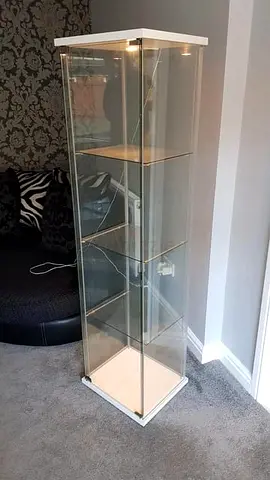 IKEA detlof glass cabinet
