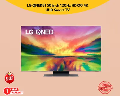 LG 50 inch 120Hz HDR10 4K UHD Smart TV 2023 50QNED81 - New - Free Delivery All Over UAE