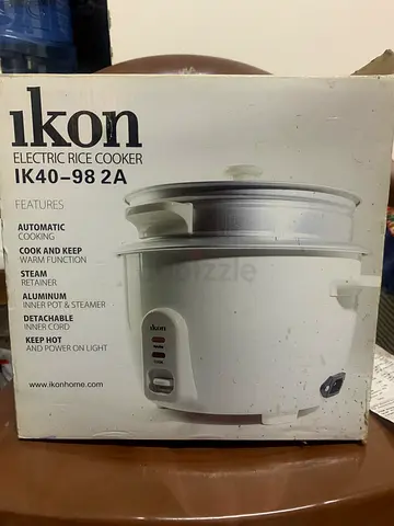 Ikon Electric Rice Cooker - Model IK40-982A for Perfect Rice Every Time!