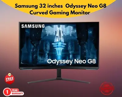Samsung 32 inches Odyssey Neo G8 4K Curved Gaming Monitor - Brand New - Free Delivery - Warranty