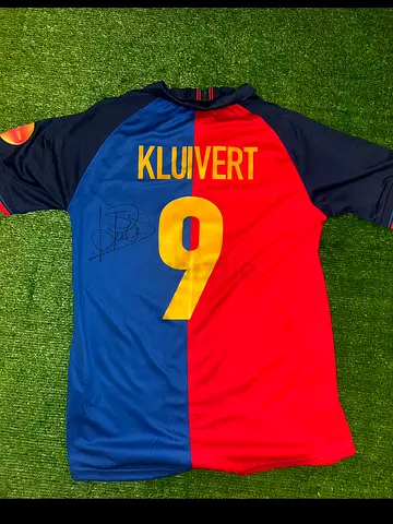 Authentic Signed Kluivert FC Barcelona Jersey