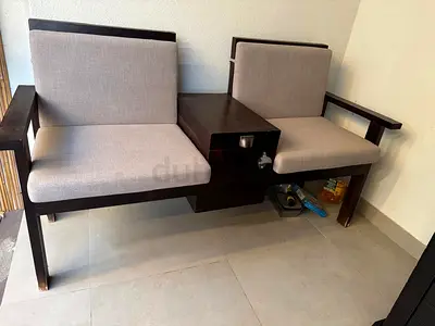 Two-Seater bench with mini built in cooler