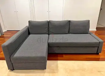 L - shape sofa bed with storage