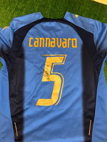 Fabio Cannavaro Signed Football Jersey - World cup 2006