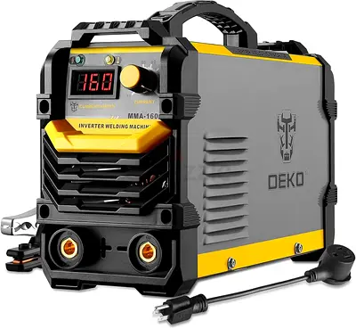 DEKOPRO 110/220V MMA Welder,160A ARC Welder Machine IGBT Digital Display LCD