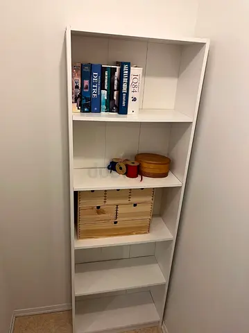 Modern White Bookcase for Sale