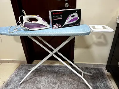 Sharp Steam Iron with Ironing Board Set