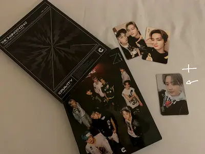 kpop cravity album with chanyeol exo photocard
