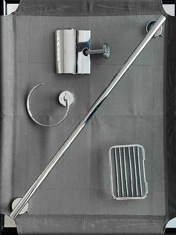 Stylish TOTO Japan. Chrome Bathroom Accessories Set