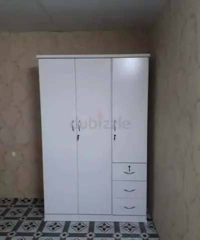 Modern White Wardrobe with Drawers