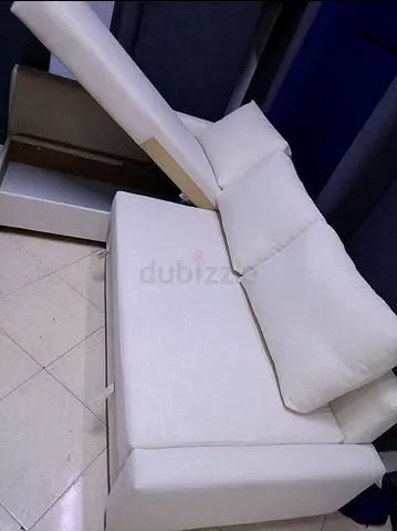 Comfortable Beige Corner Sofa with Storage