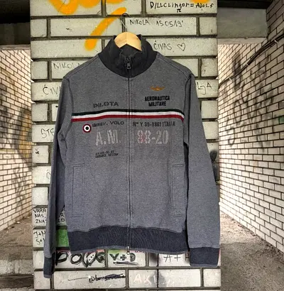 Aeronautica Militare Interlock-pique Jacket. Pre-Owned.