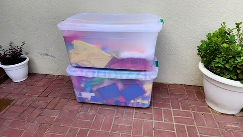 Collection of Kids Toys in 200 L Storage Bins