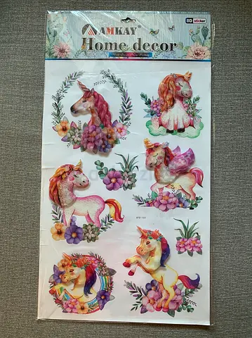 Unicorn girl room decor stickers